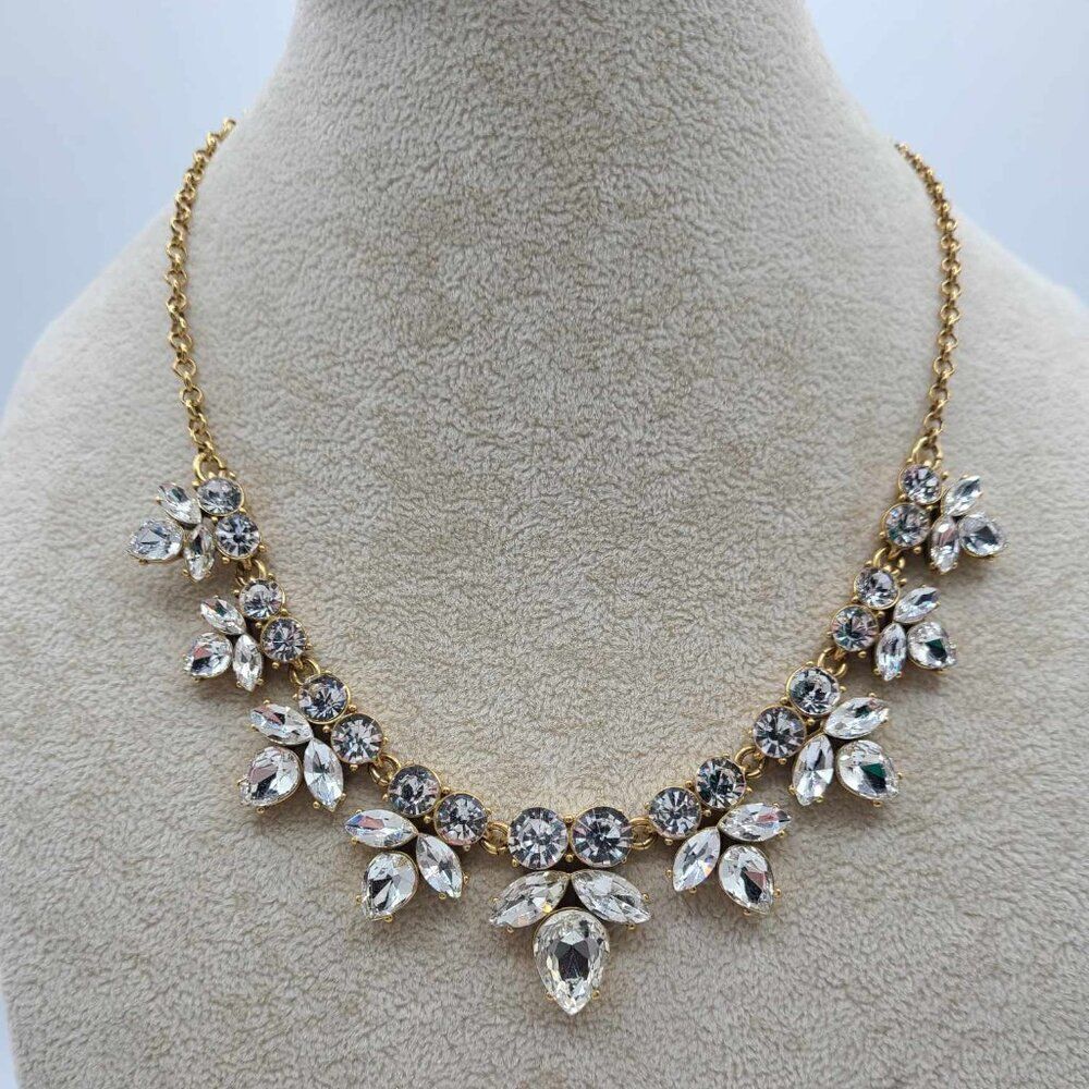 NWOT!  Stunning J Crew Clear Crystal Necklace - Bride